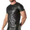 T-shirt Cuir Homme - T-shirt à Poches Zippées Kinky | TOF Paris