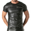 T-shirt Cuir Homme - T-shirt à Poches Zippées Kinky | TOF Paris