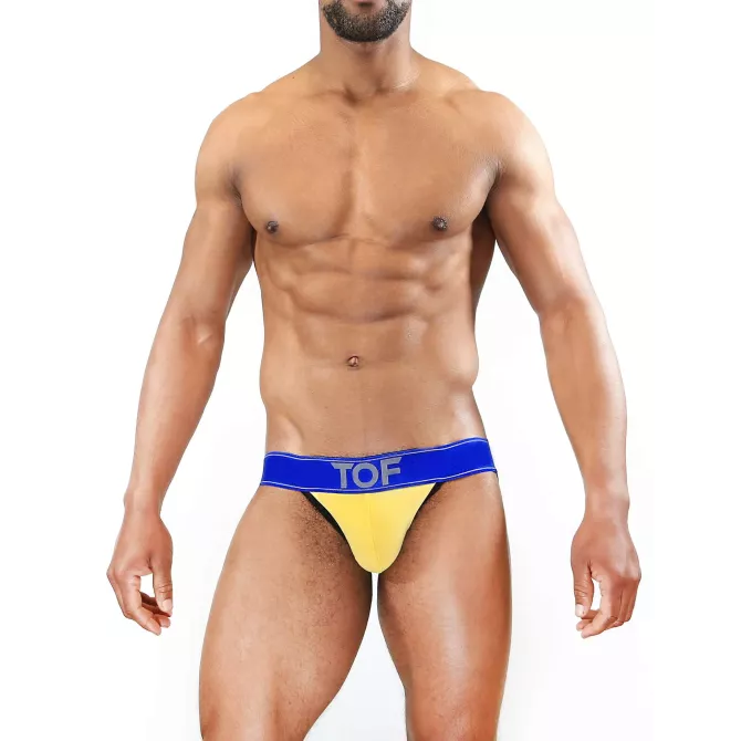 Jockstrap Carter Jaune/Bleu - TOF-PARIS.com