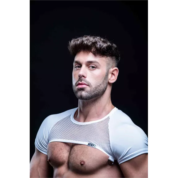 Demi haut à manche raglan Circuit - Blanc