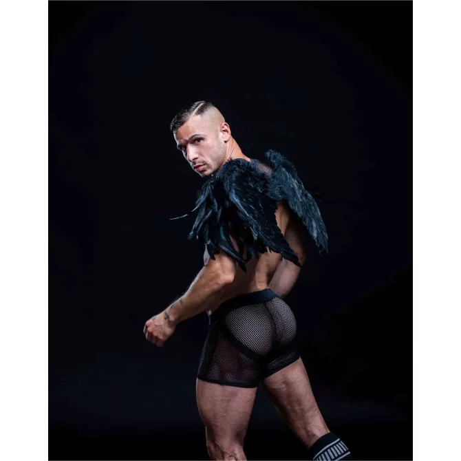 JockShort en résille Circuit - Noir | Tof Paris
