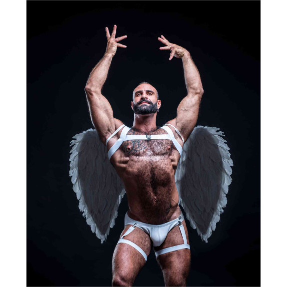 Harnais de cuisse - Sexywear - Homme - Aile d'ange - De Face