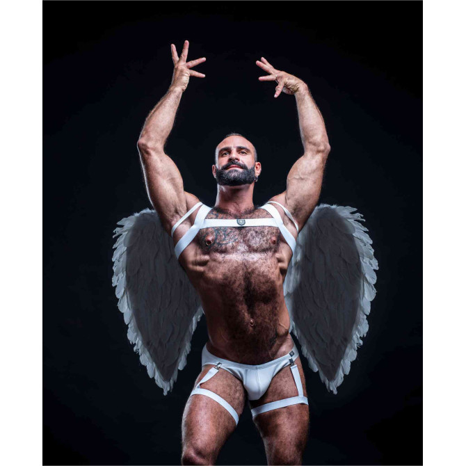 Harnais de cuisse - Sexywear - Homme - Aile d'ange - De Face