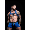 Bulldog Neoprene Harness Blue – Adjustable and Sexy Men's Harness