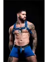 Neoprene Bulldog harness Blue