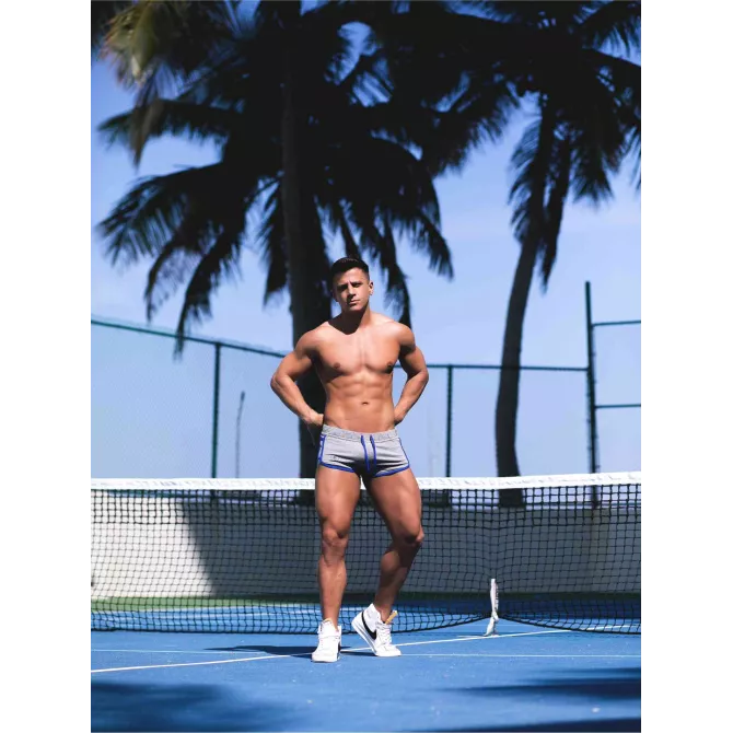 Short Sexy Retro Gris - Short Sport Sexy Homme | Tof Paris