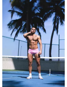 Short Sexy Retro Rose - Short Sport Sexy Homme | Tof Paris