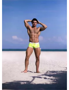 Boxer de Bain Homme Neon Jaune Fluo - Sexy et Fluo | TOF Paris
