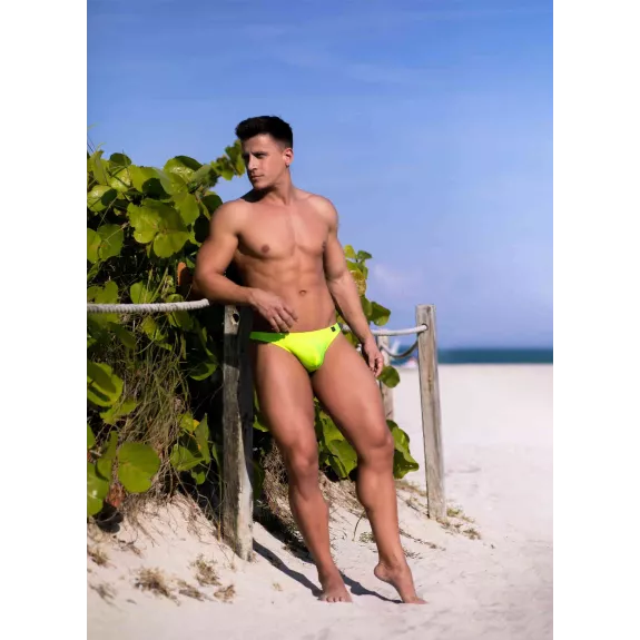 Neon Swim Thongs Yellow