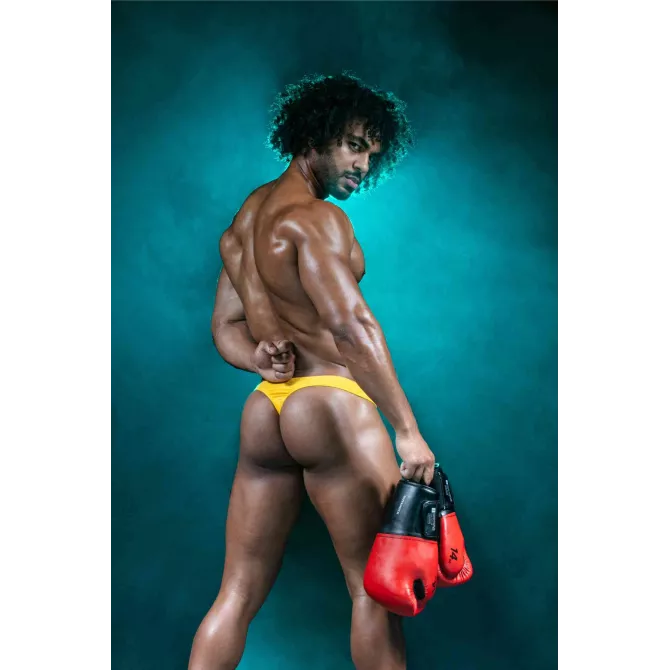 String Champion Jaune - Strings Avec Et Sans Ficelle Homme