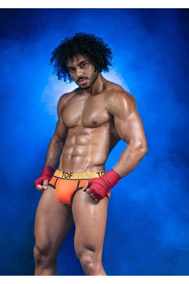 Champion Slip Orange - Confort Sportif et Style Audacieux | TOF Paris