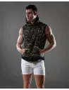 Sweat à capuche sans manche militaire
