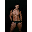 Harnais Homme Noir avec Slip Noir