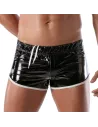 black and white vinyl fetish shorts cover