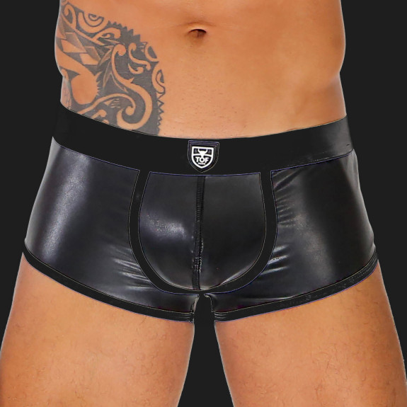 Fetish Bottomless Boxers Brief Black/Black