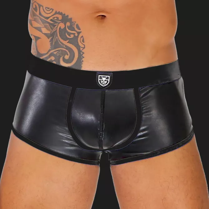 Fetish Bottomless Boxers Brief Black/Black