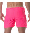 Short Long Néon Rose de dos