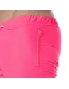 Neon Long Shorts Pink with zip pocket
