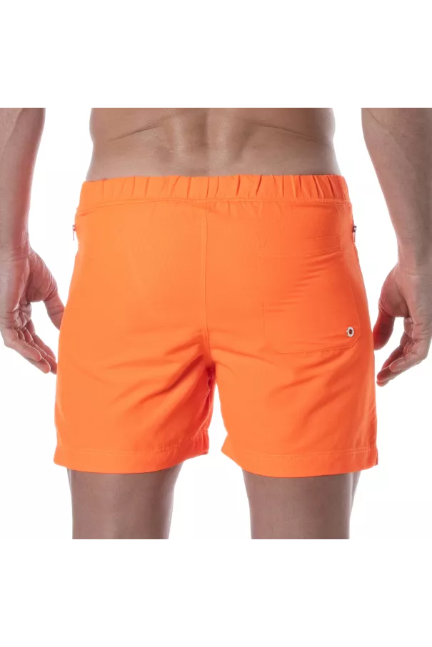 Short Long Néon Orange pour homme