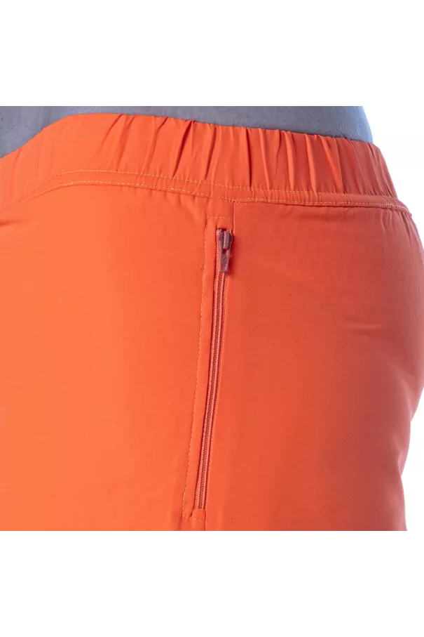 Short Long Néon Orange avec pochette zipee
