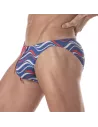 Minislip De Bain Imprimé Bleu