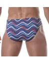 Minislip De Bain Imprimé Bleu