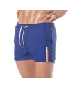 Short de bain mi-cuisse Bleu royal de cote