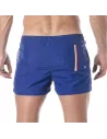 Short de bain mi-cuisse Bleu royal avec le logo tof