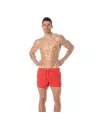 Short de bain mi-cuisse Rouge