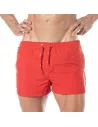 Short de bain mi-cuisse Rouge