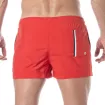 Mid Thigh Swim Shorts Red