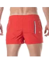 Mid Thigh Swim Shorts Red