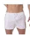 Short de bain mi-cuisse Blanc