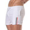 Mid Thigh Swim Shorts White