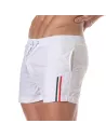 Mid Thigh Swim Shorts White