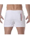 Mid Thigh Swim Shorts White