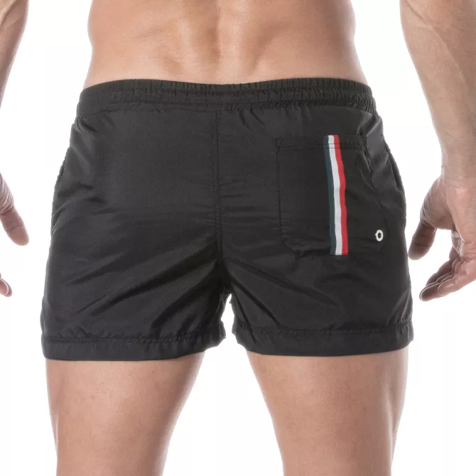Short de bain mi-cuisse Noir