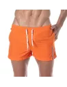Short de bain mi-cuisse Orange