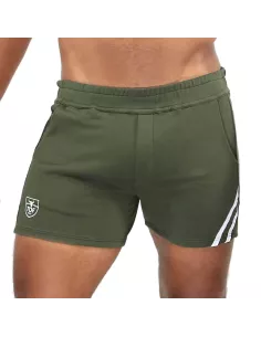Paris Sexy Shorts Khaki White - Men's Sport Style | TOF Paris