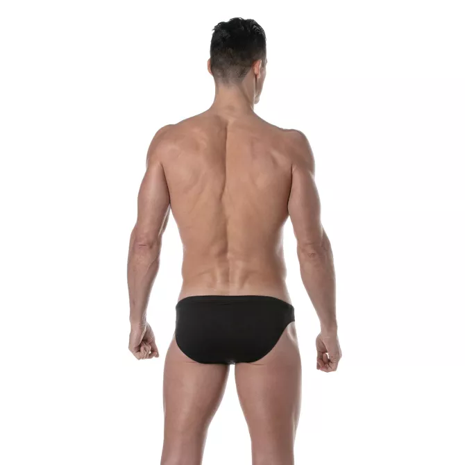 Plain swim Mini Briefs Black Back