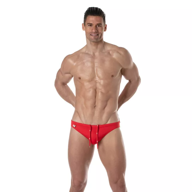 Plain swim Mini Briefs Rouge