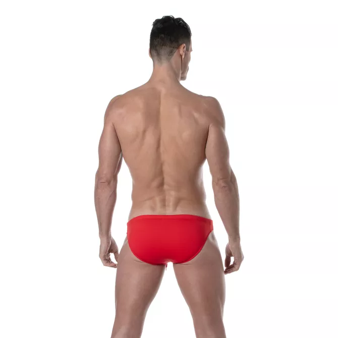 Plain swim Mini Briefs Rouge Back