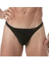Plain swim Thongs Black Cover