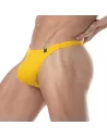 Plain swim Thongs Yellow from back