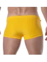 Mini Boxer De Bain Uni Jaune de dos