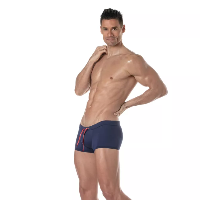 swim Mini Trunks Navy with complet body of men