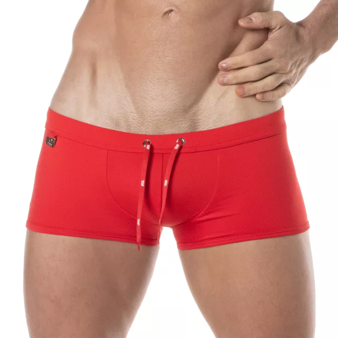 Plain swim Mini Trunks Red