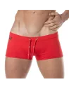 Mini Boxer De Bain Uni Rouge