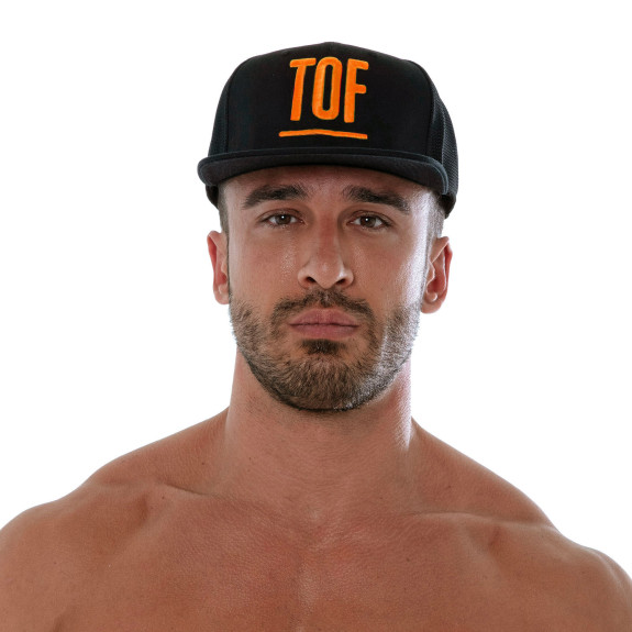 Casquette Circuit - Noir Orange Fluo pour homme