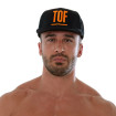 Casquette Circuit - Noir Orange Fluo pour homme